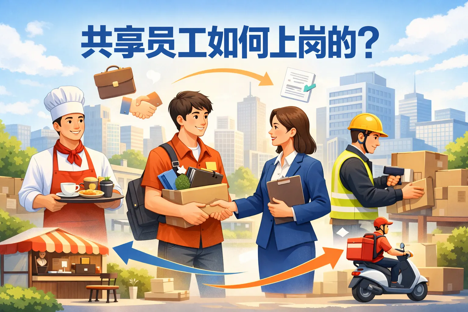 共享员工如何上岗的