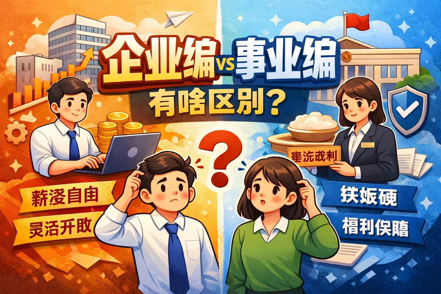 企业编跟事业编有啥区别