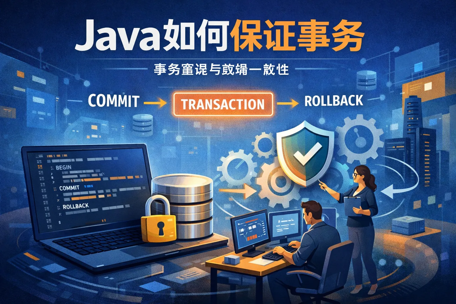 java如何保证事务