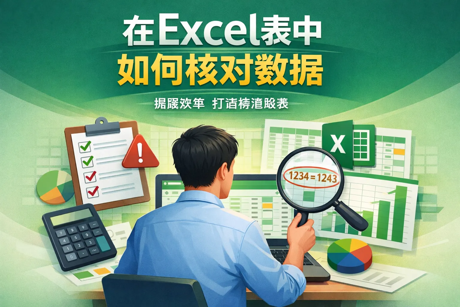 在excel表中如何核对数据