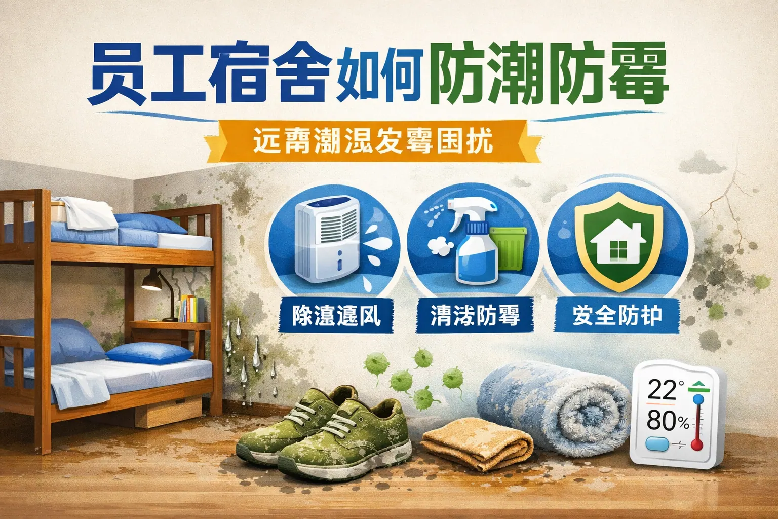 员工宿舍如何防潮防霉