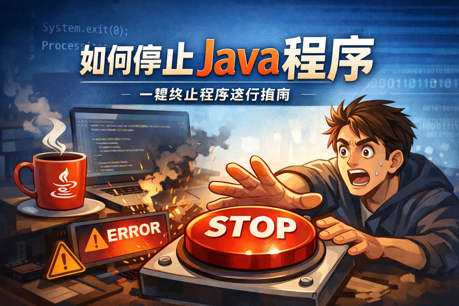 如何停止java程序