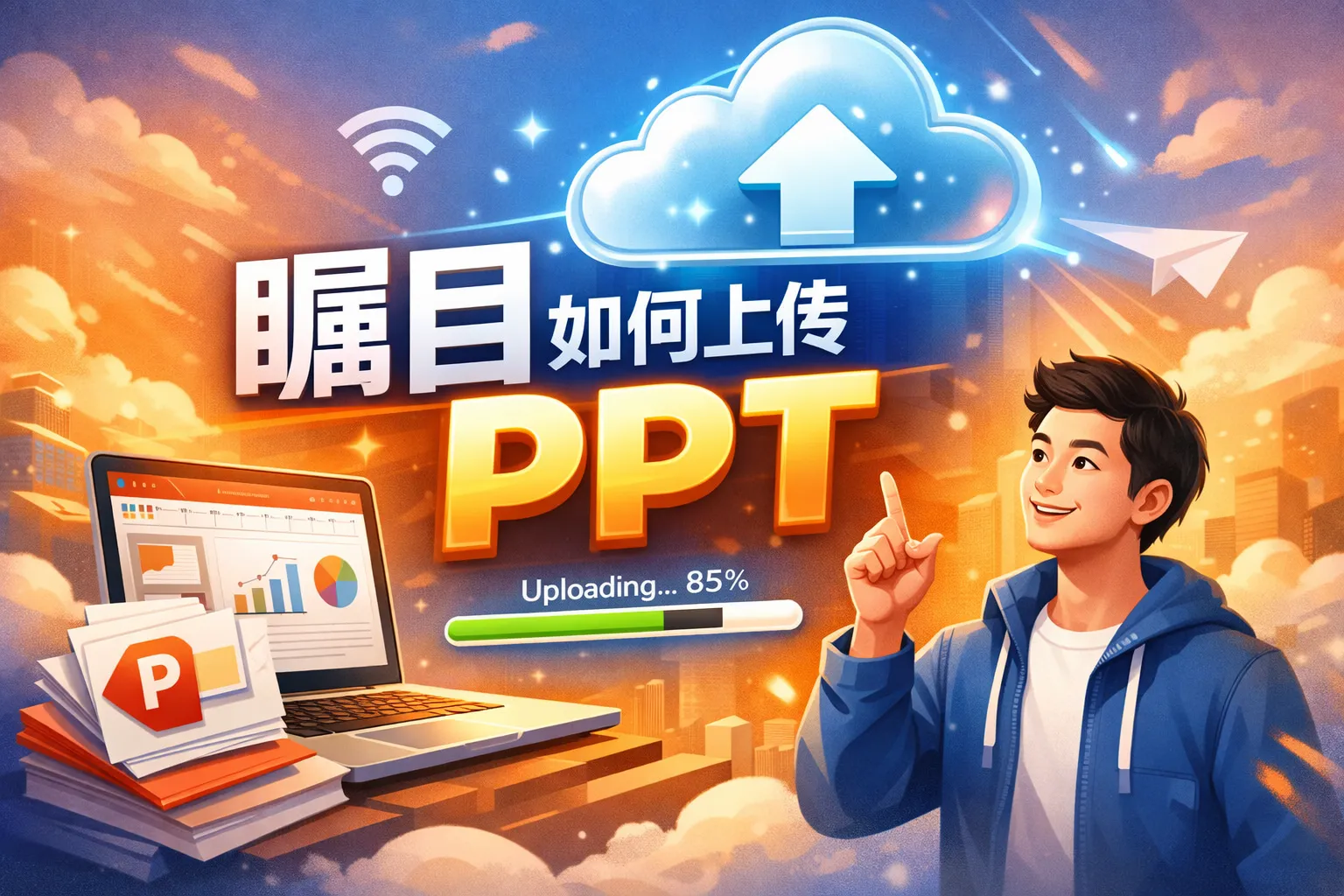 瞩目如何上传PPT