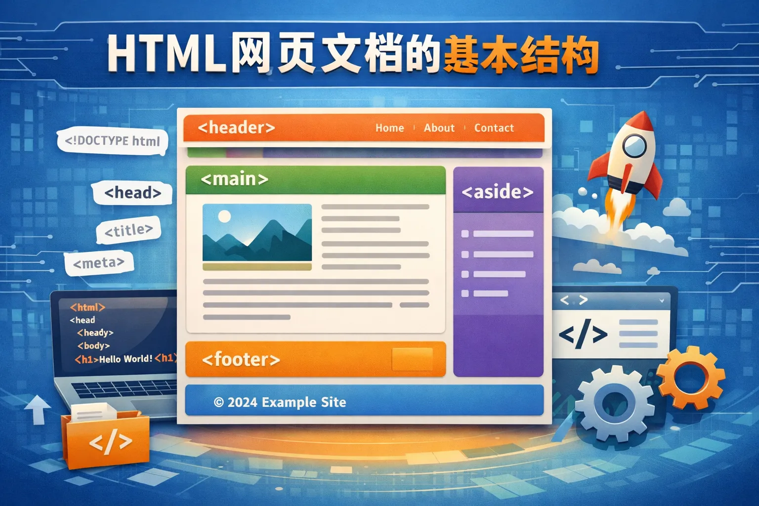 html网页文档的基本结构有哪些部分