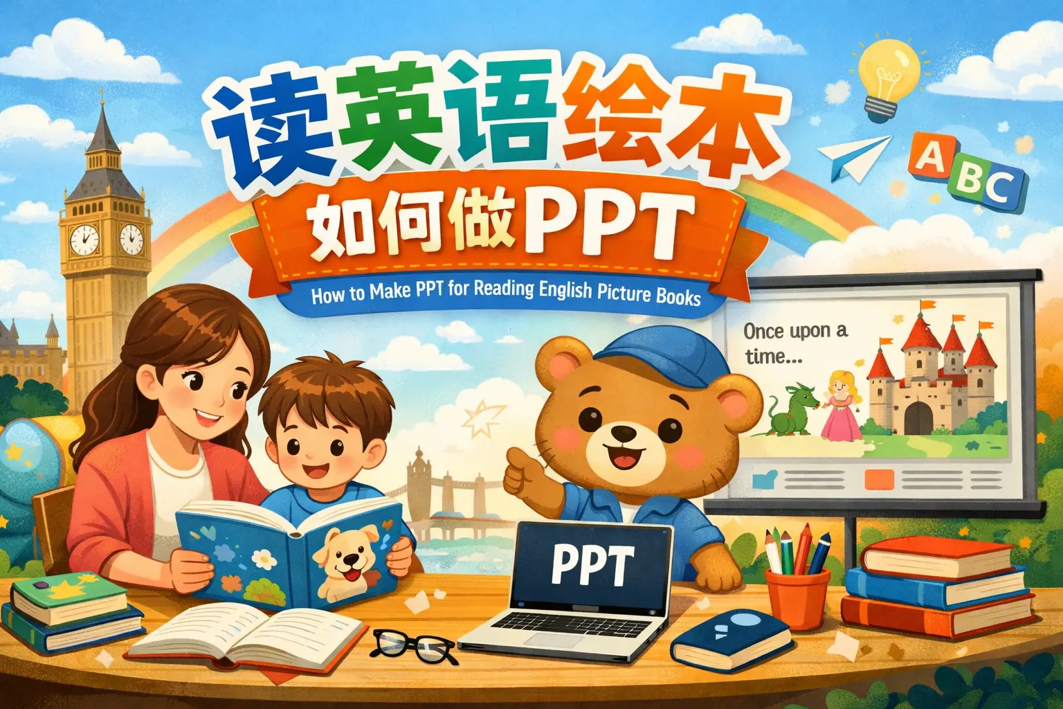 读英语绘本如何做ppt