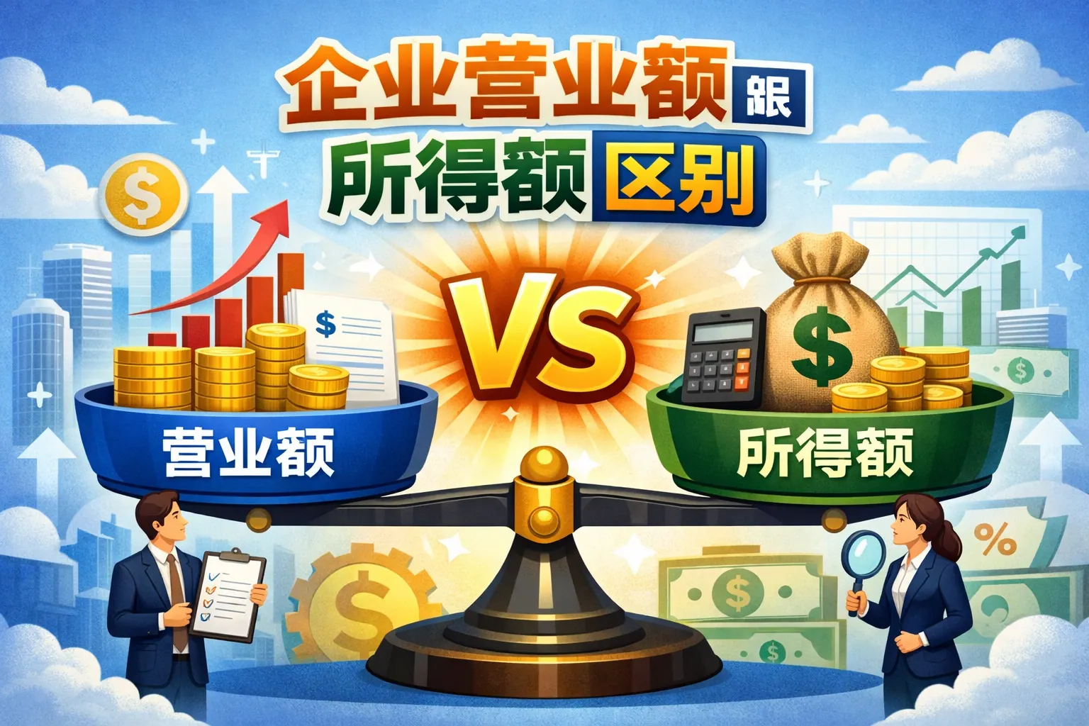 企业营业额跟所得额区别