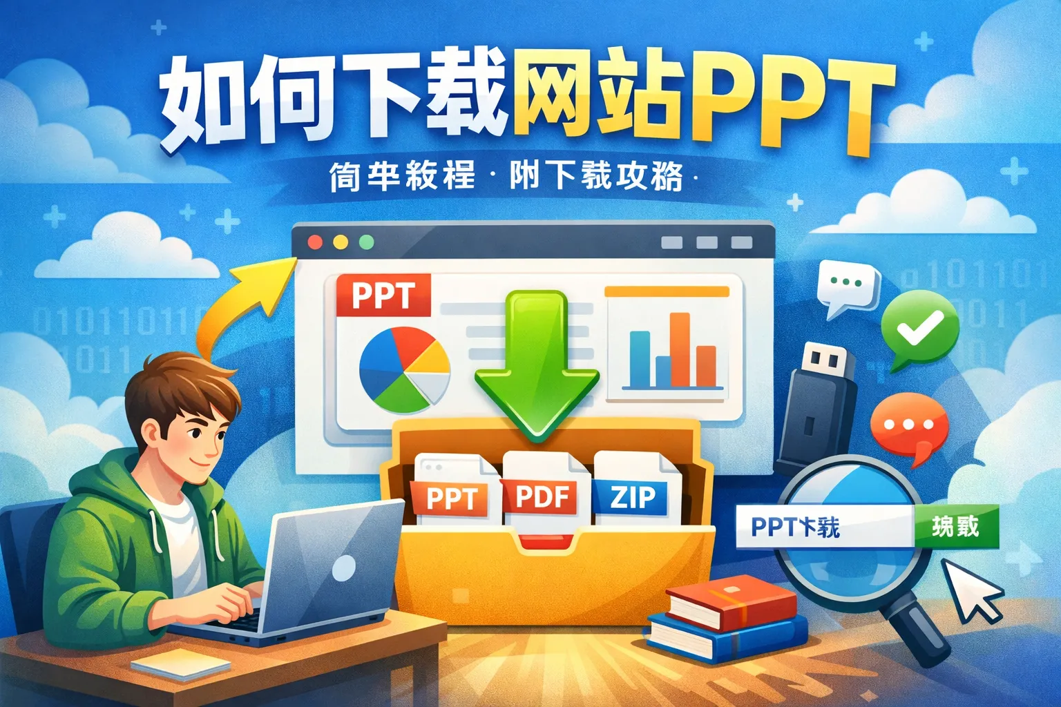 如何下载网站ppt