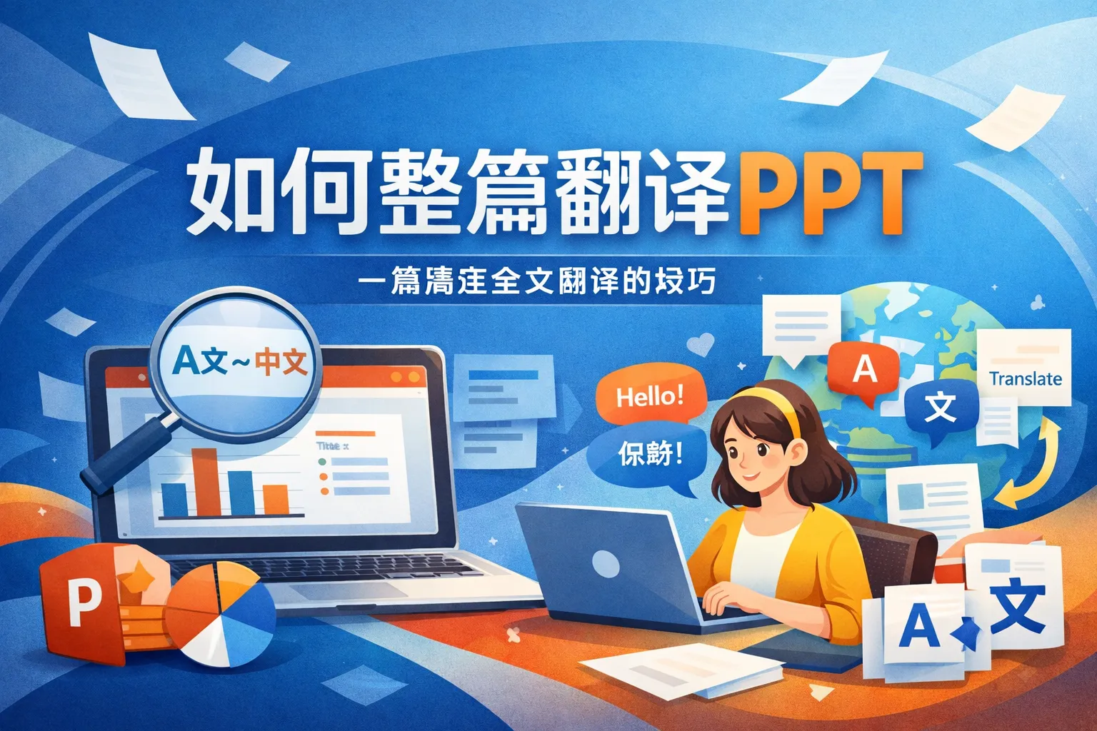 如何整篇翻译ppt