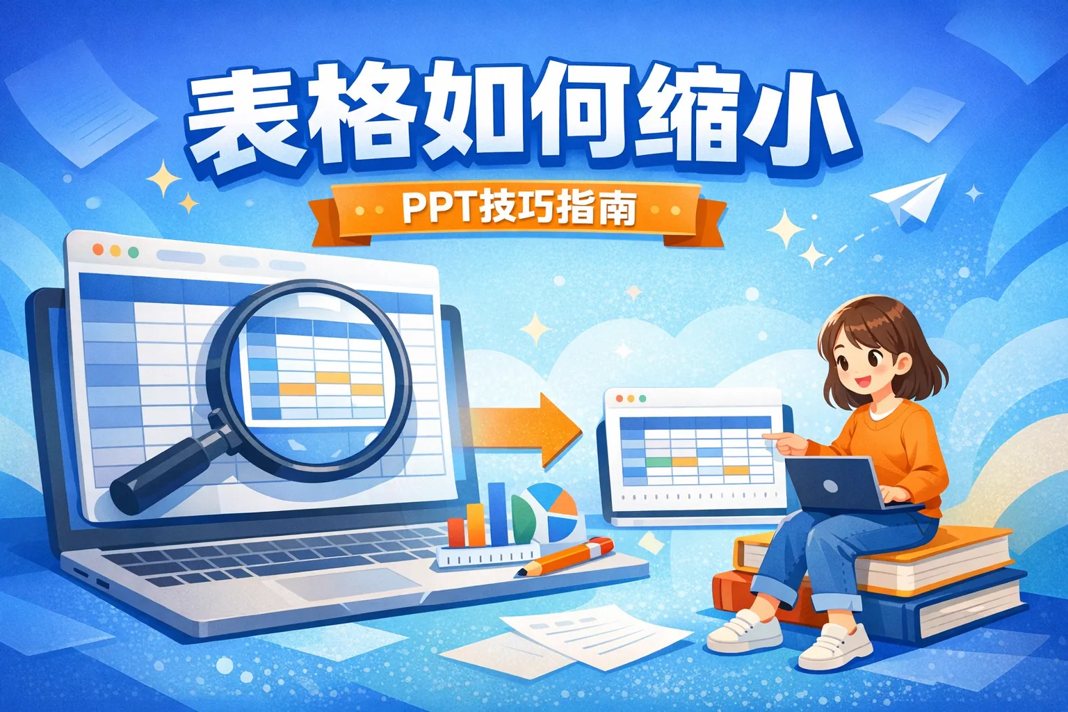 ppt 表格如何缩小