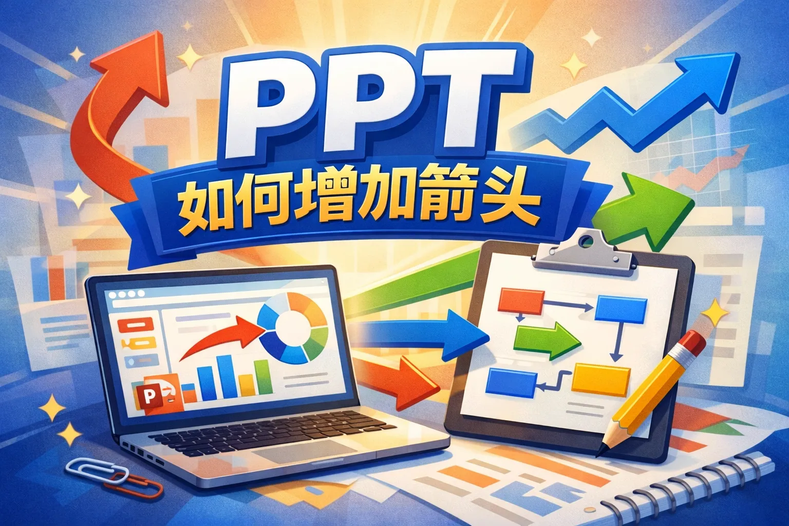 ppt如何增加箭头