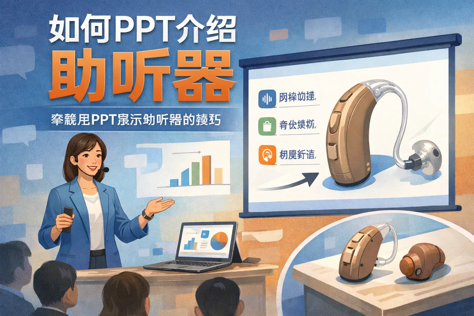 如何PPT介绍助听器