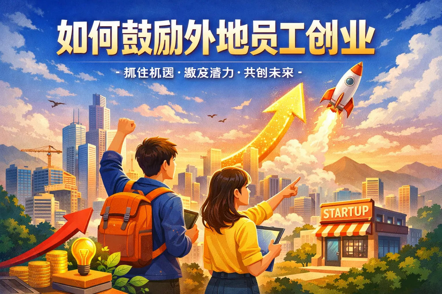 如何鼓励外地员工创业