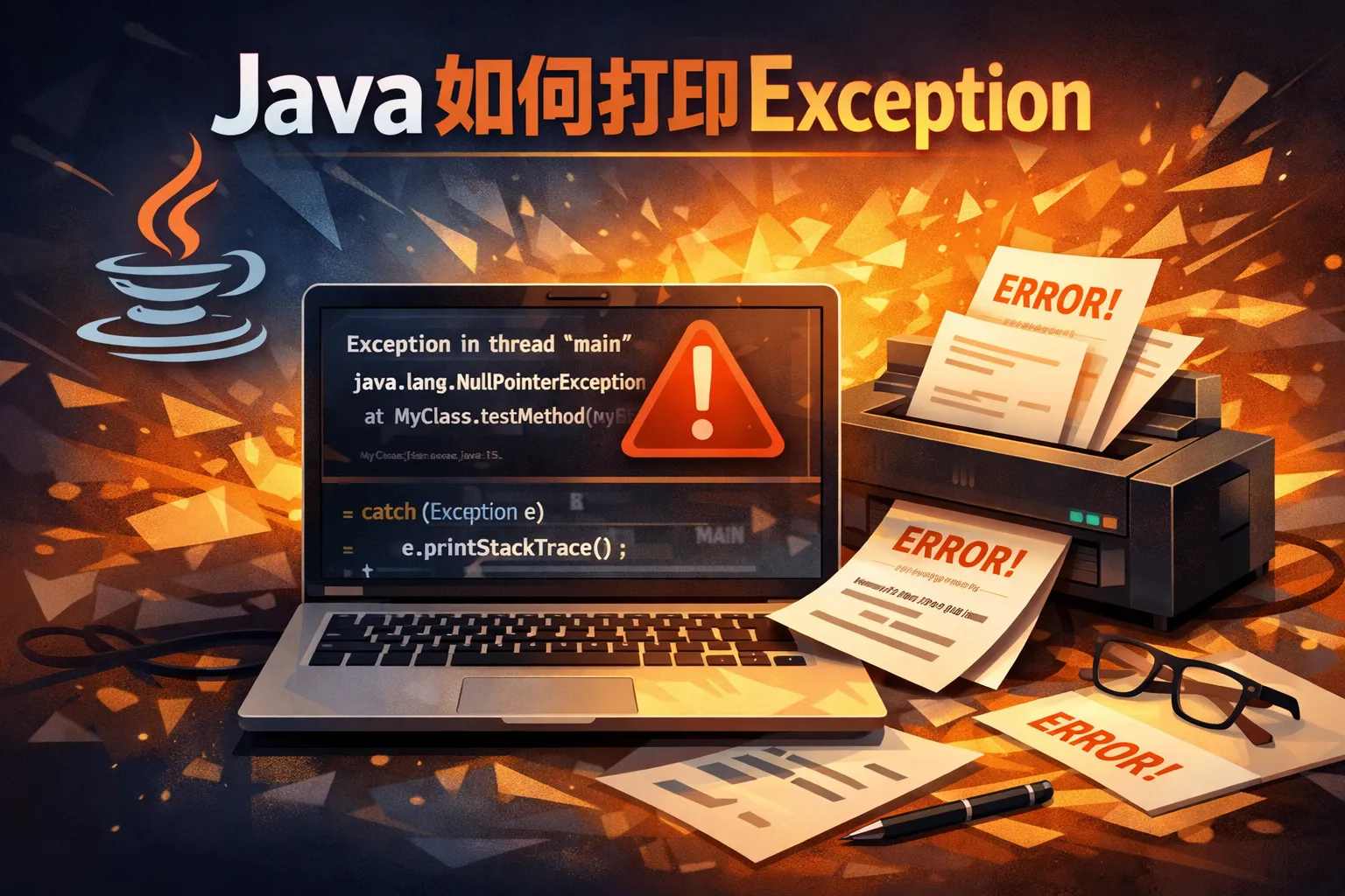 java如何打印exception