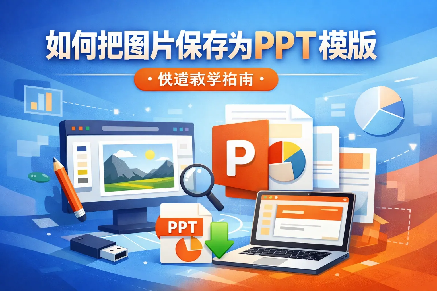 如何把图片保存为ppt模版