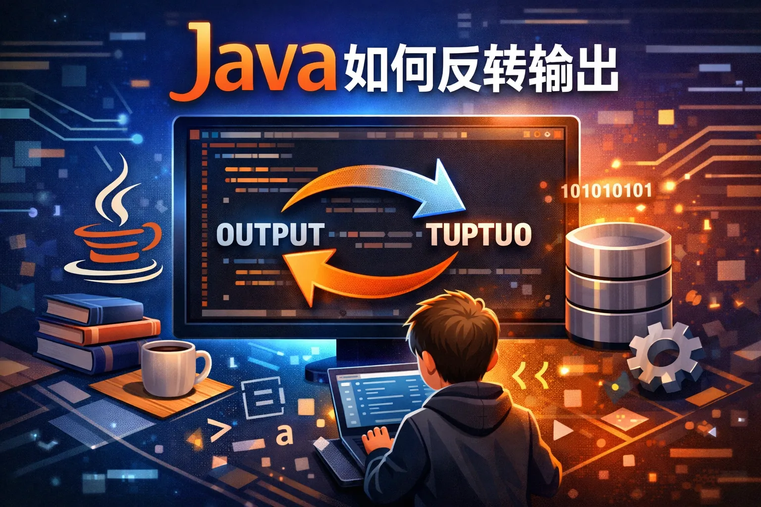 java如何反转输出