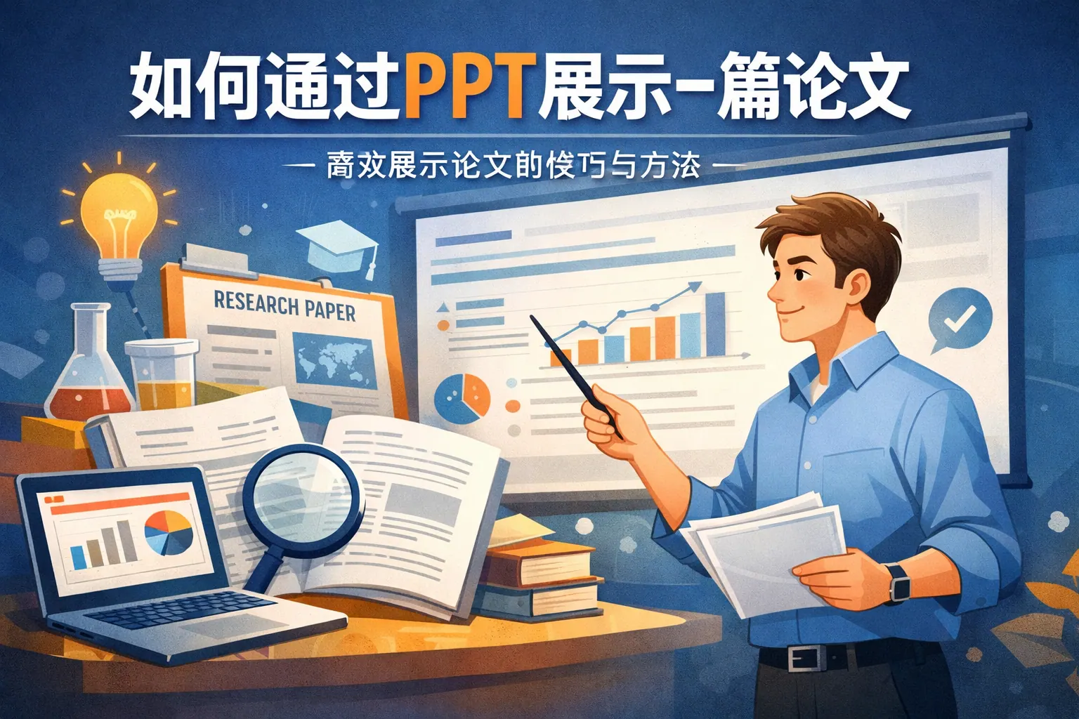 如何通过ppt展示一篇论文