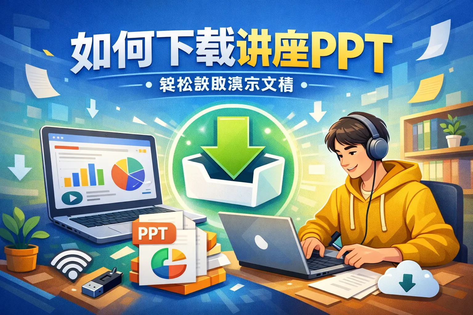 如何下载讲座ppt