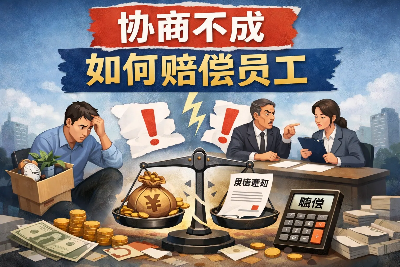 协商不成如何赔偿员工