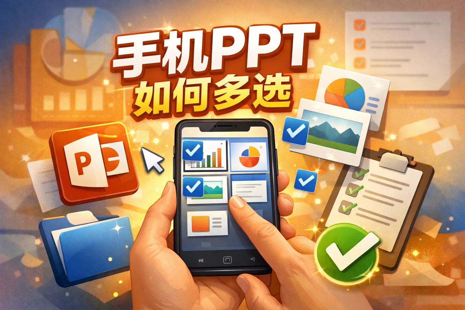 手机ppt如何多选