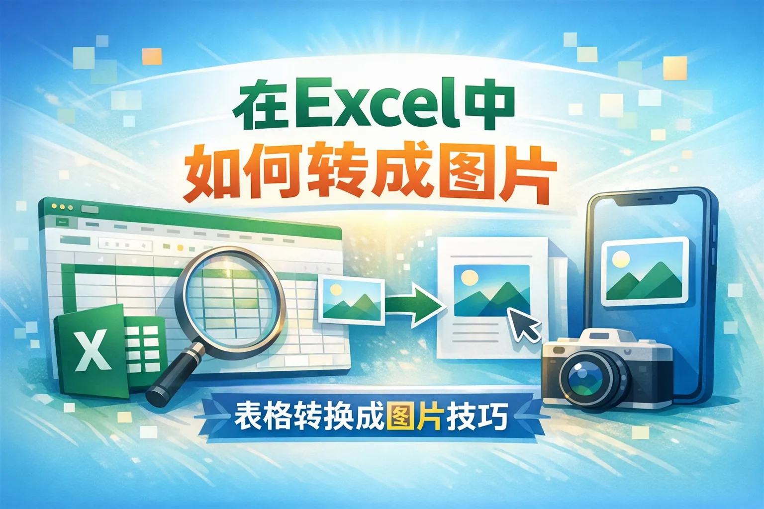 在excel中 如何转成图片