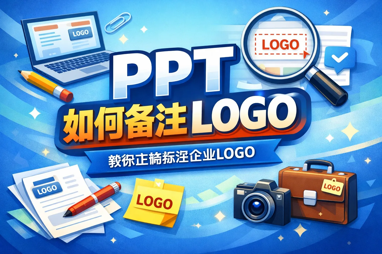 ppt如何备注logo