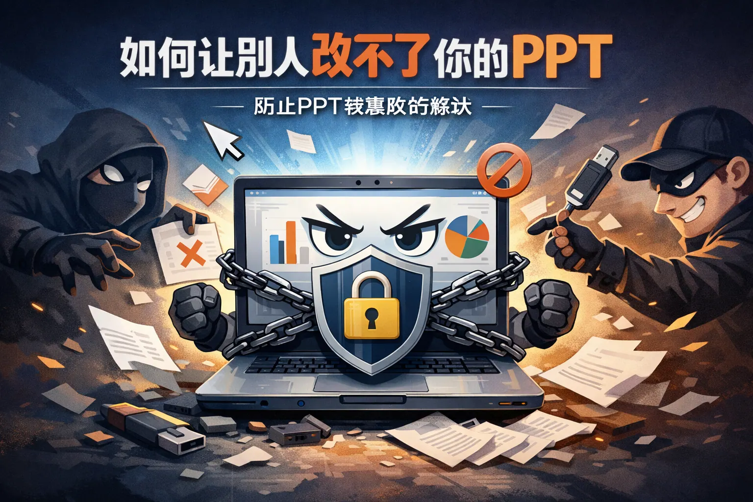 如何让别人改不了你的ppt