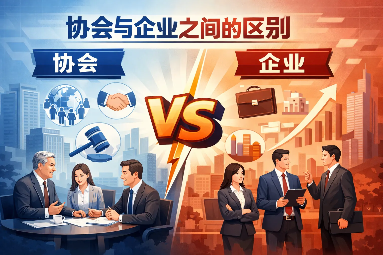 协会与企业之间的区别