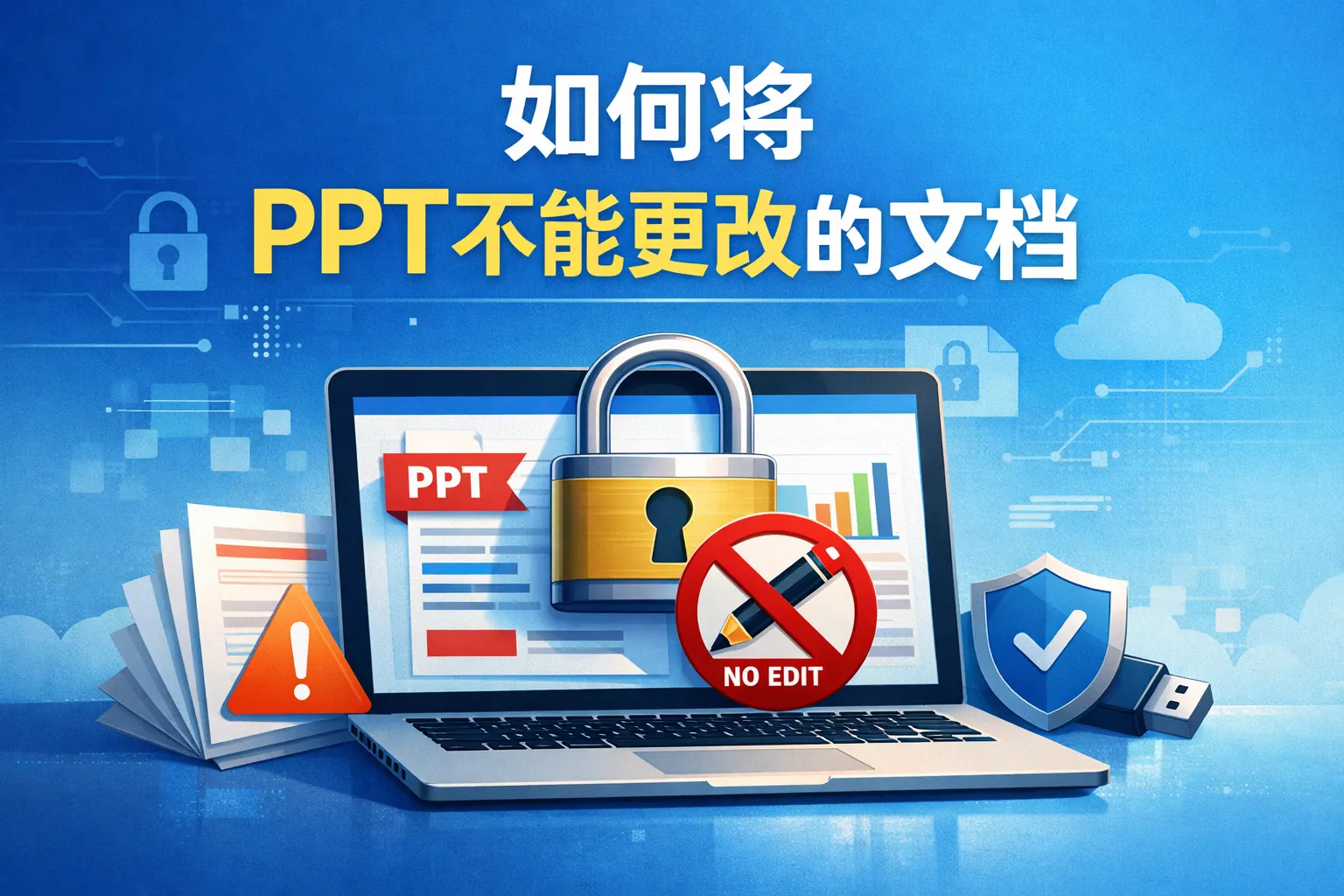 如何将ppt不能更改的文档