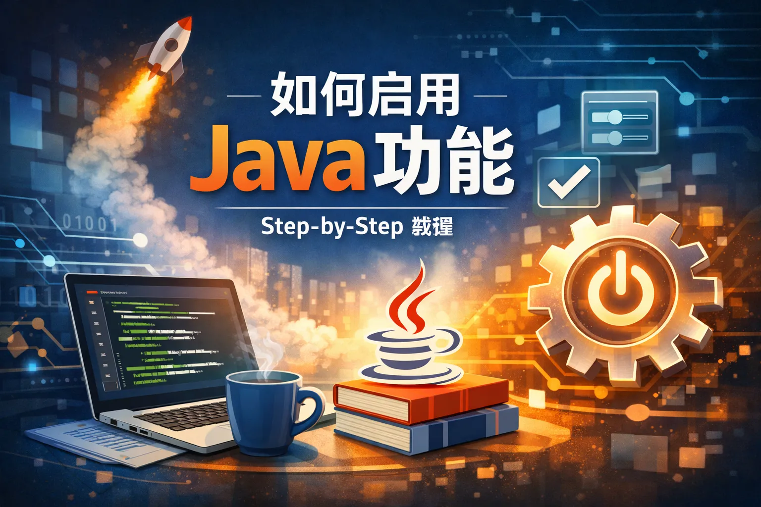 如何启用java功能