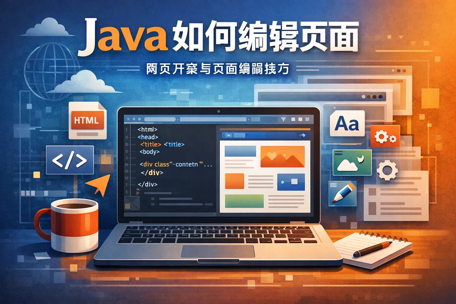 java如何编辑页面