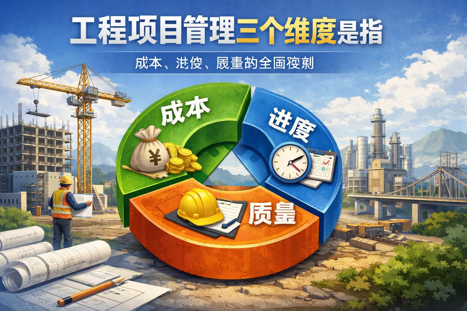 工程项目管理三个维度是指