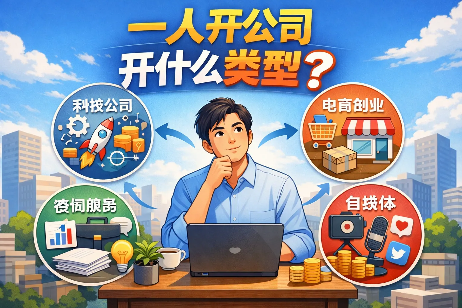 一人开公司开什么类型