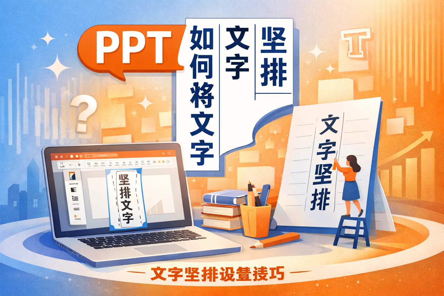 ppt如何将文字设置为竖排