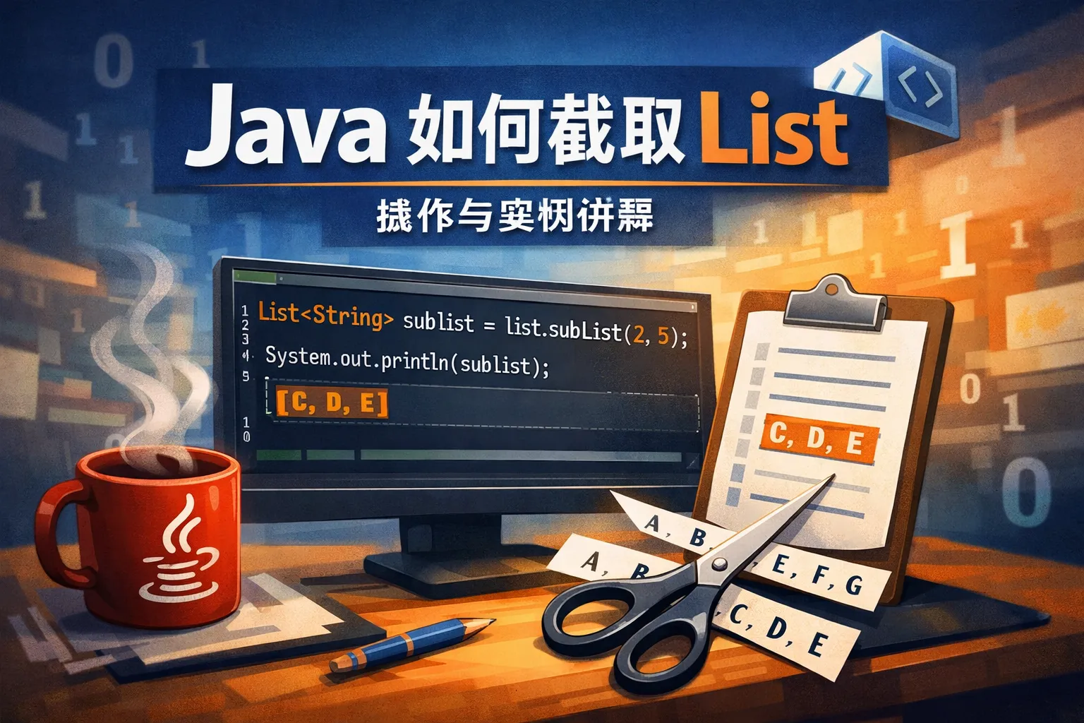 java 如何截取list