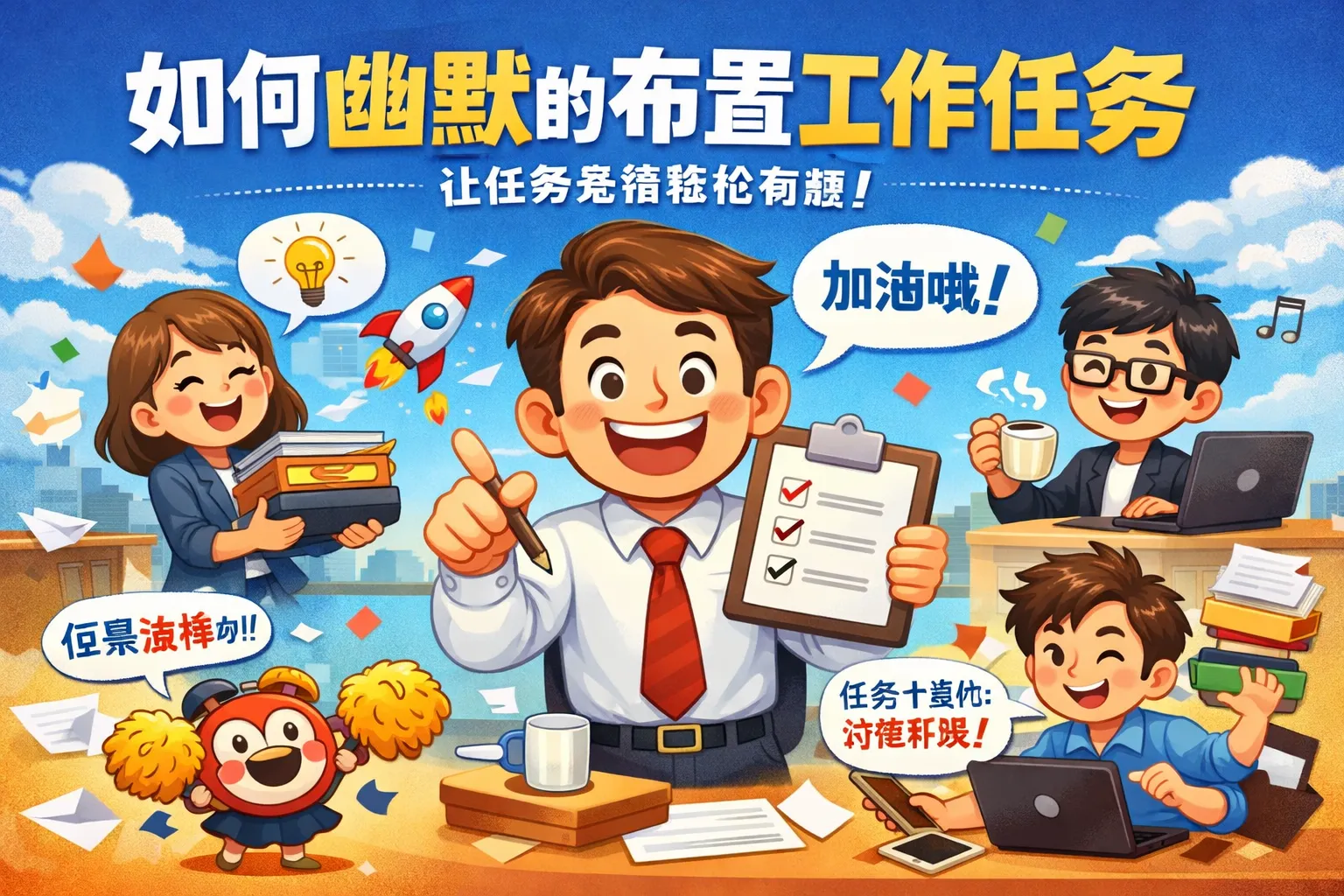 如何幽默的布置工作任务