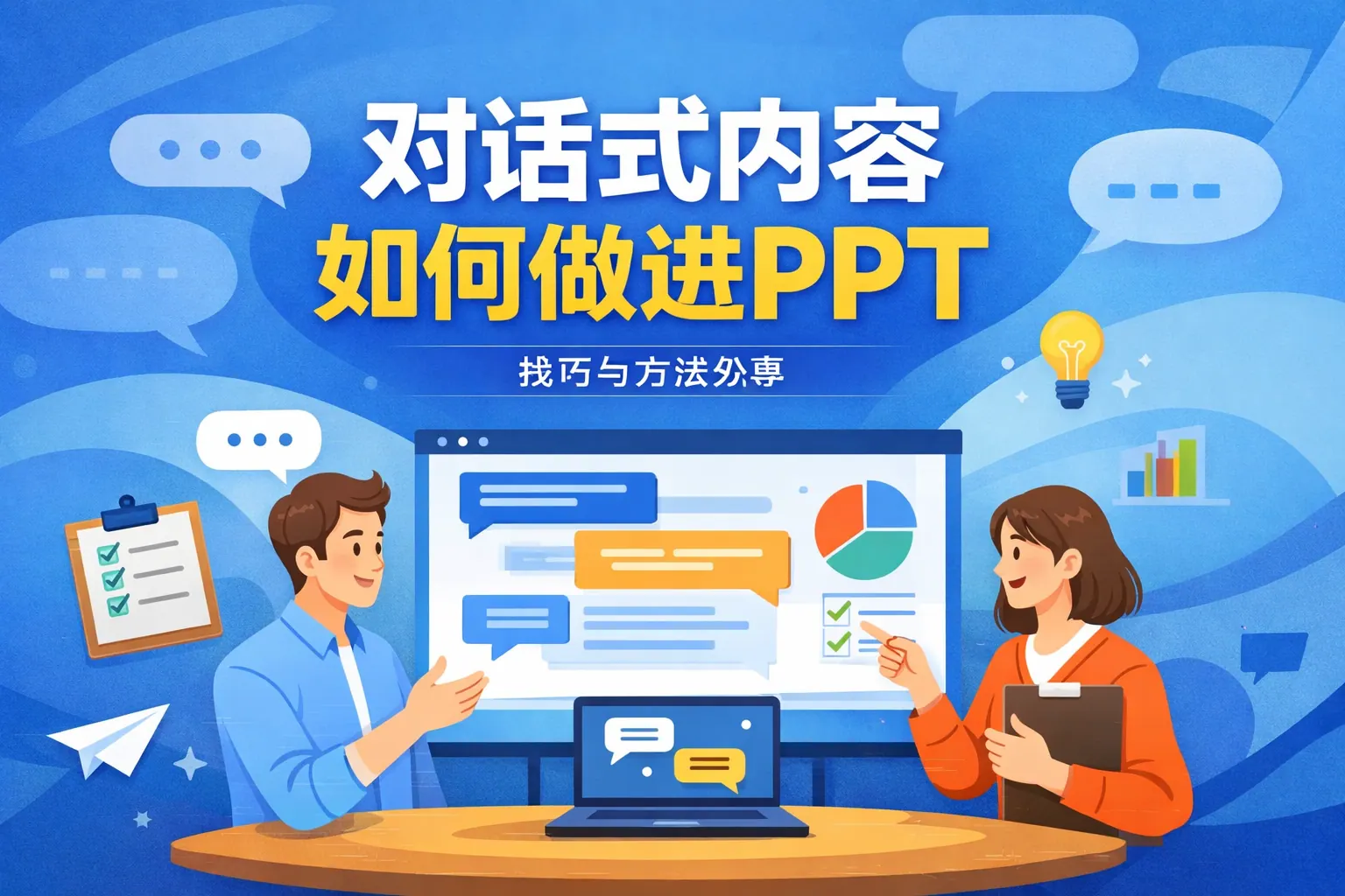 对话式内容如何做进ppt
