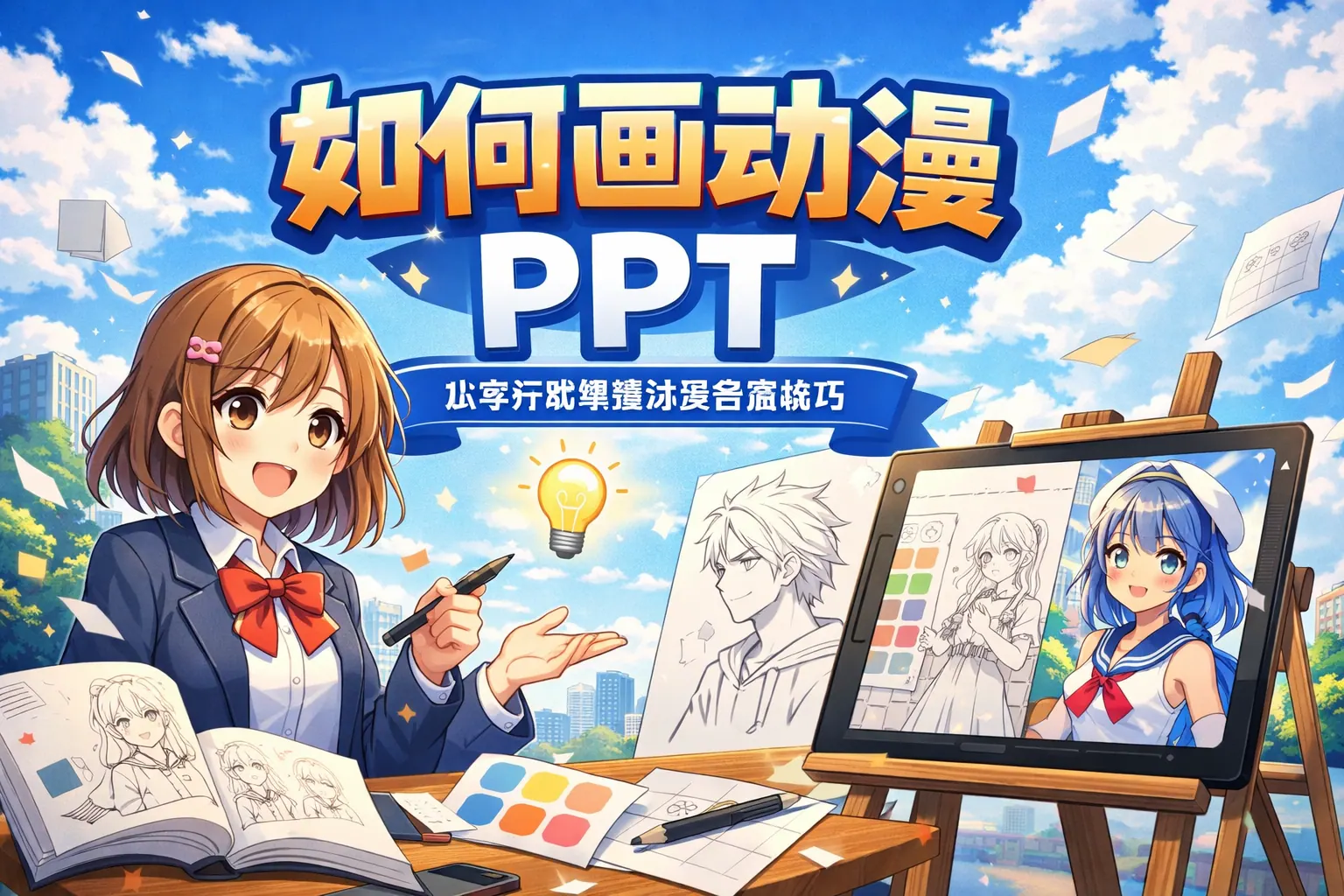 如何画动漫 ppt