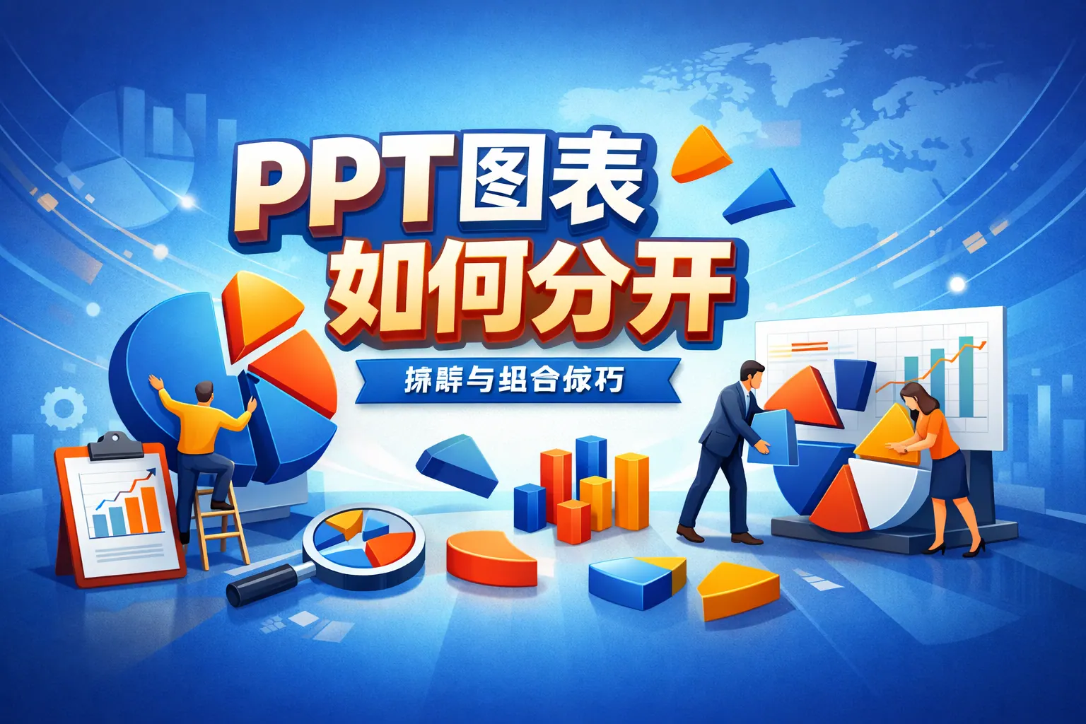 ppt图表如何分开
