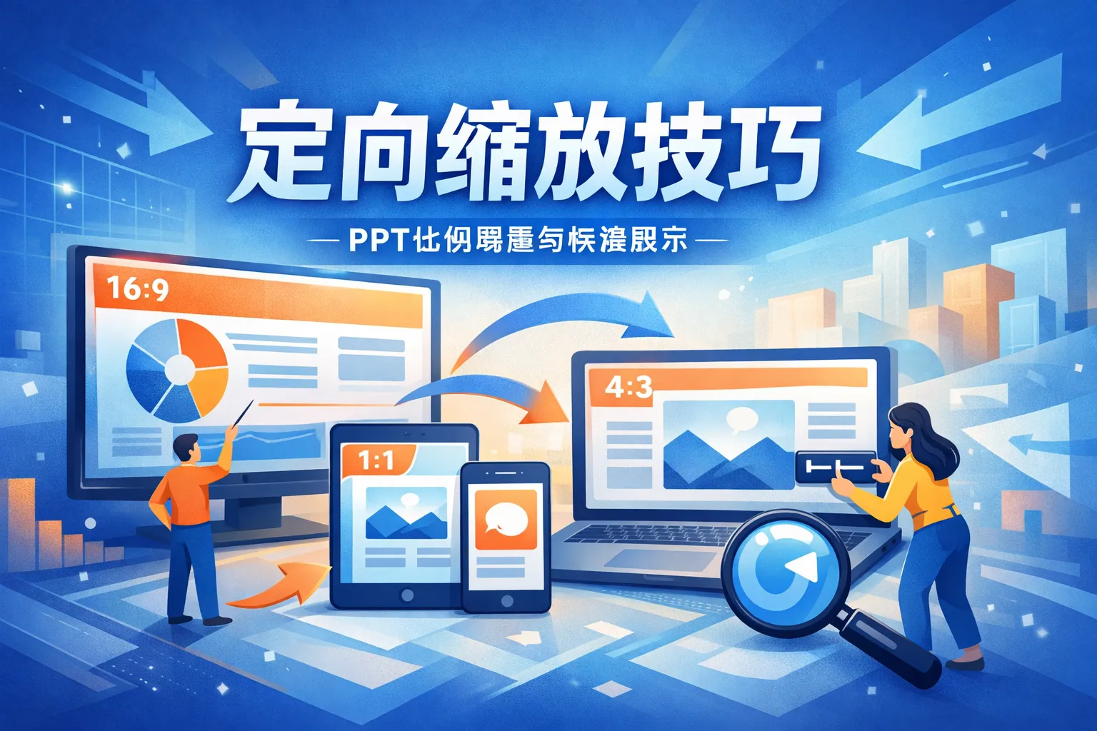 ppt定向缩放如何