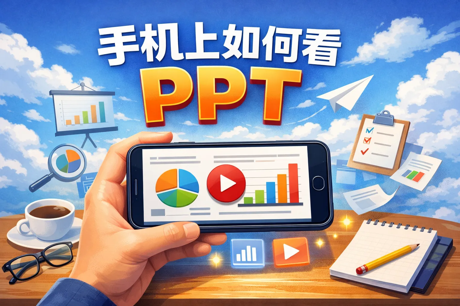 手机上如何看ppt