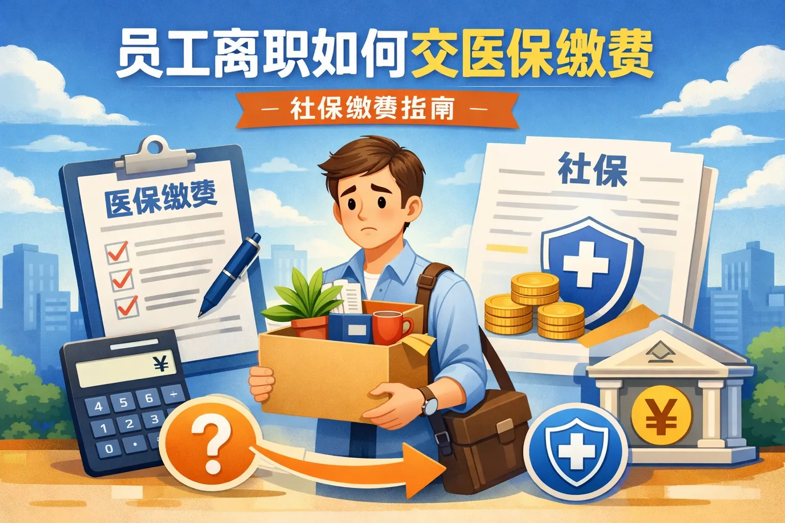 员工离职如何交医保缴费
