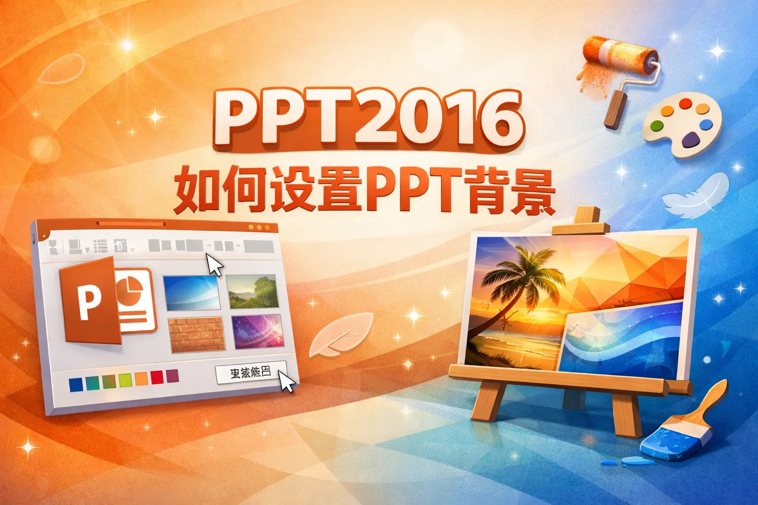 ppt2016如何设置ppt背景