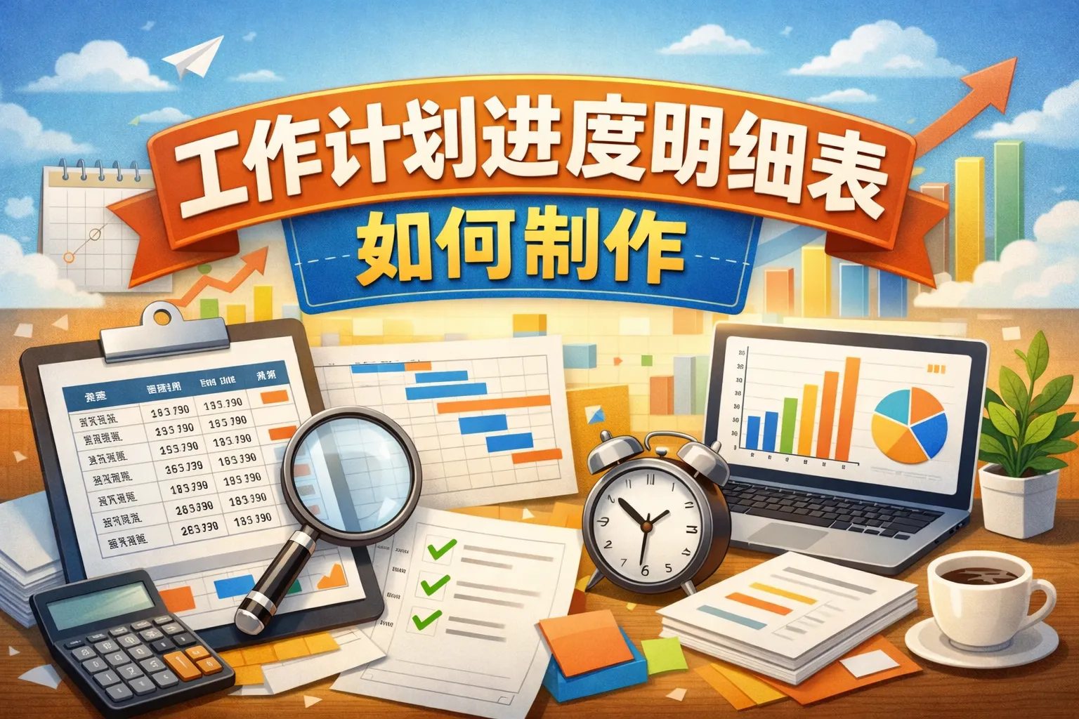 工作计划进度明细表如何制作