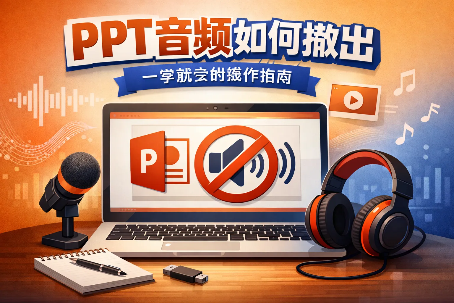 ppt音频如何撤出