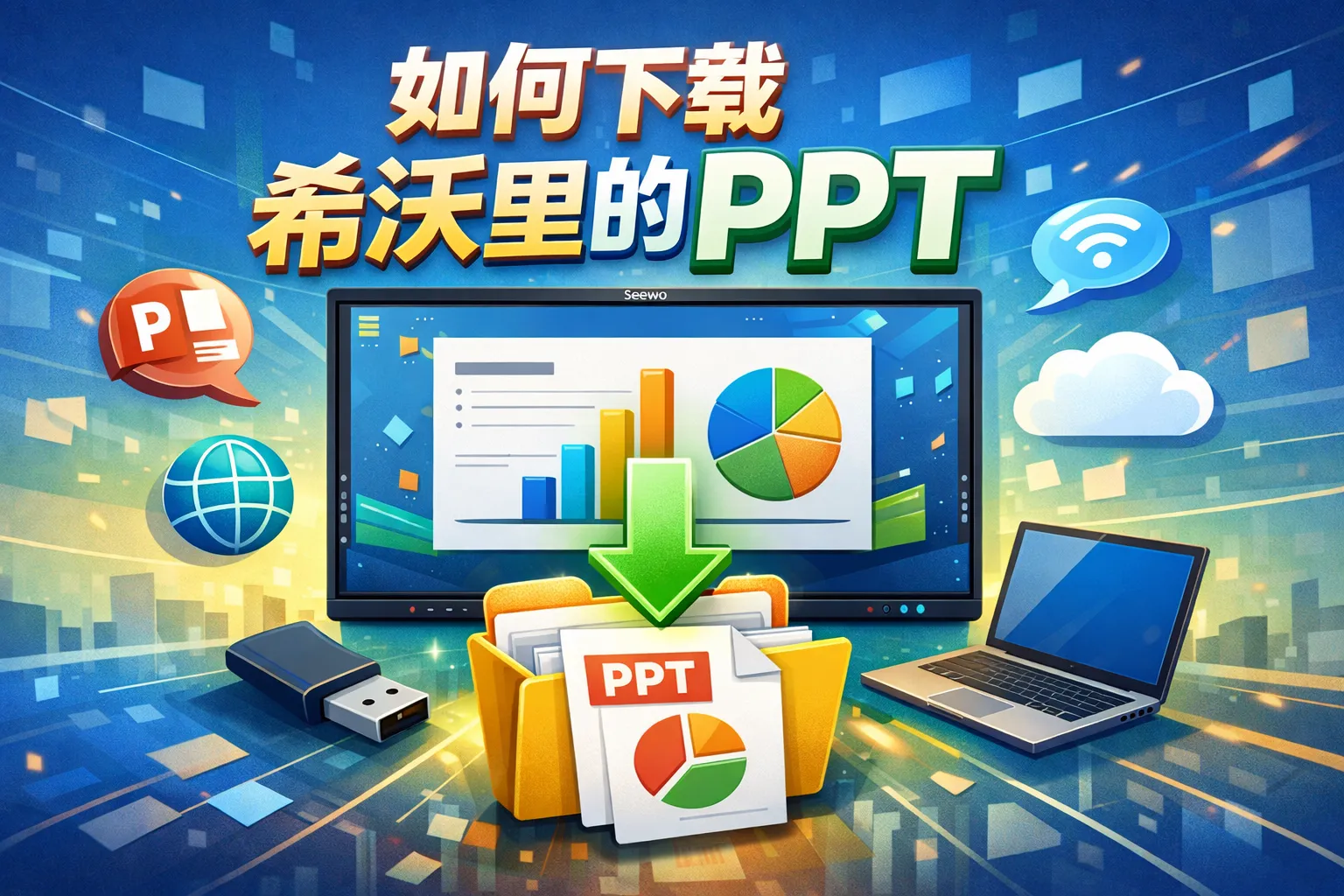 如何下载希沃里的ppt