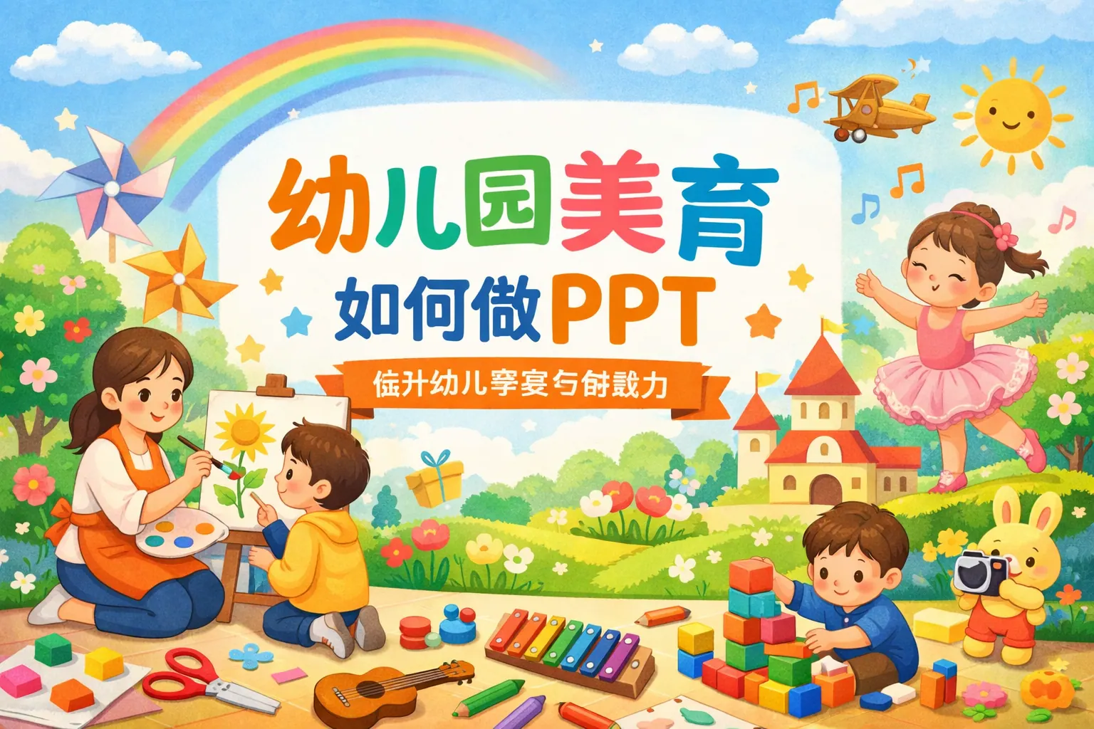 幼儿园美育如何做ppt