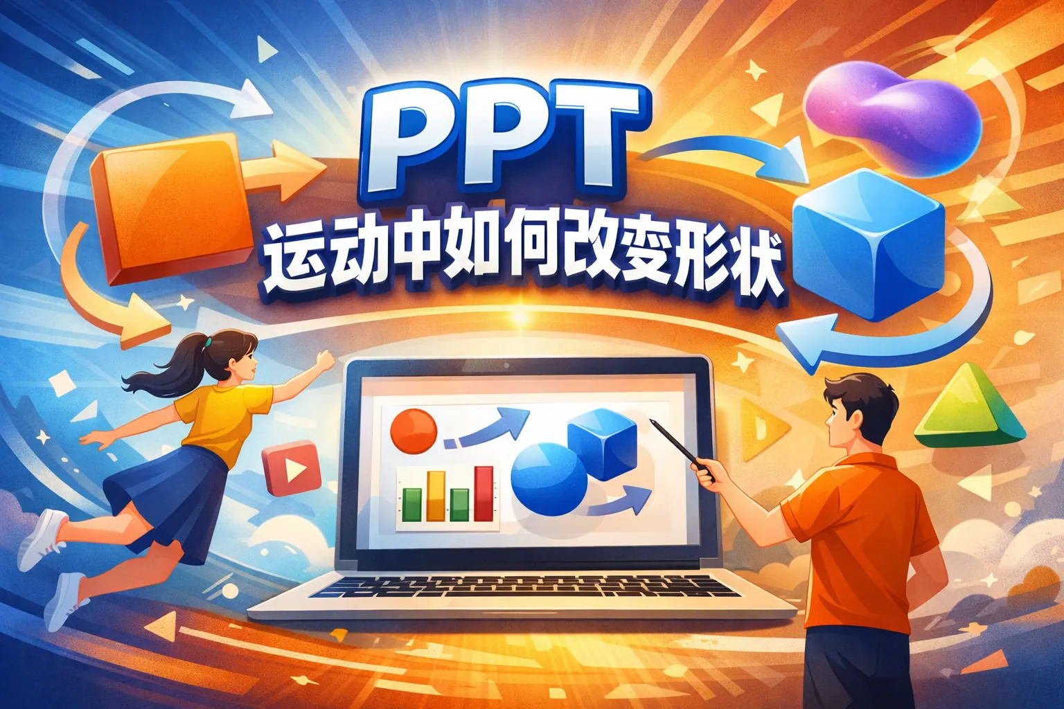 用PPt运动中如何改变形状