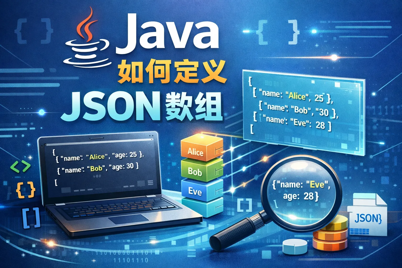java如何定义json数组