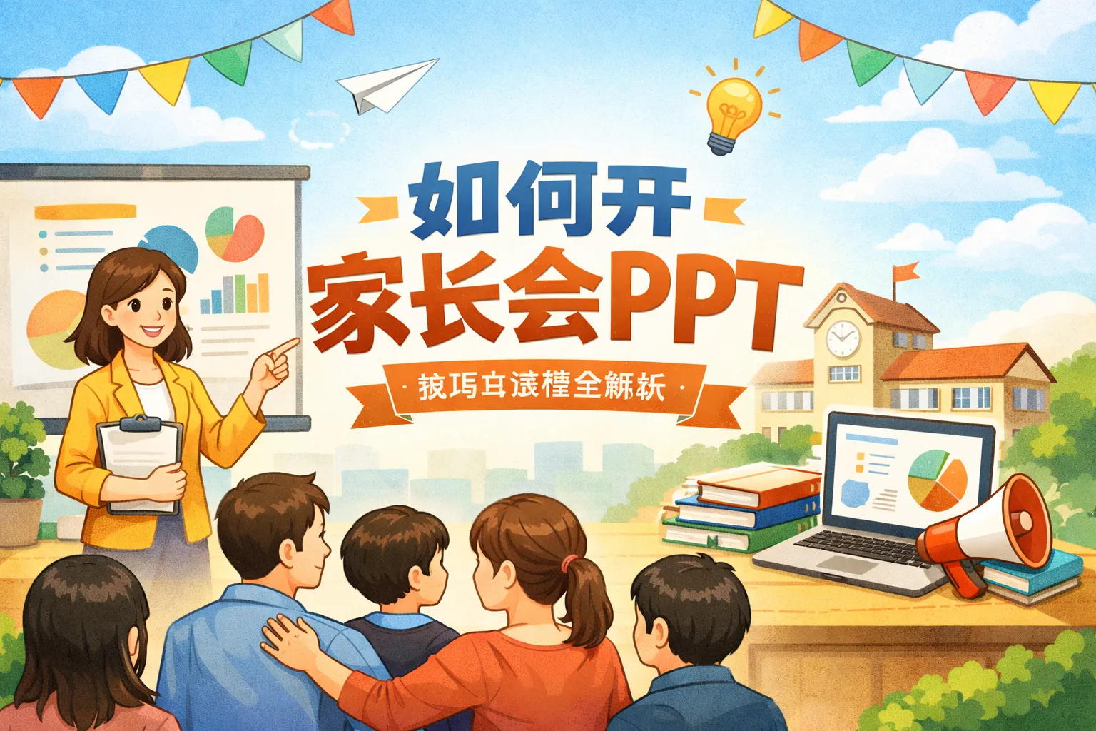 如何开家长会PPT