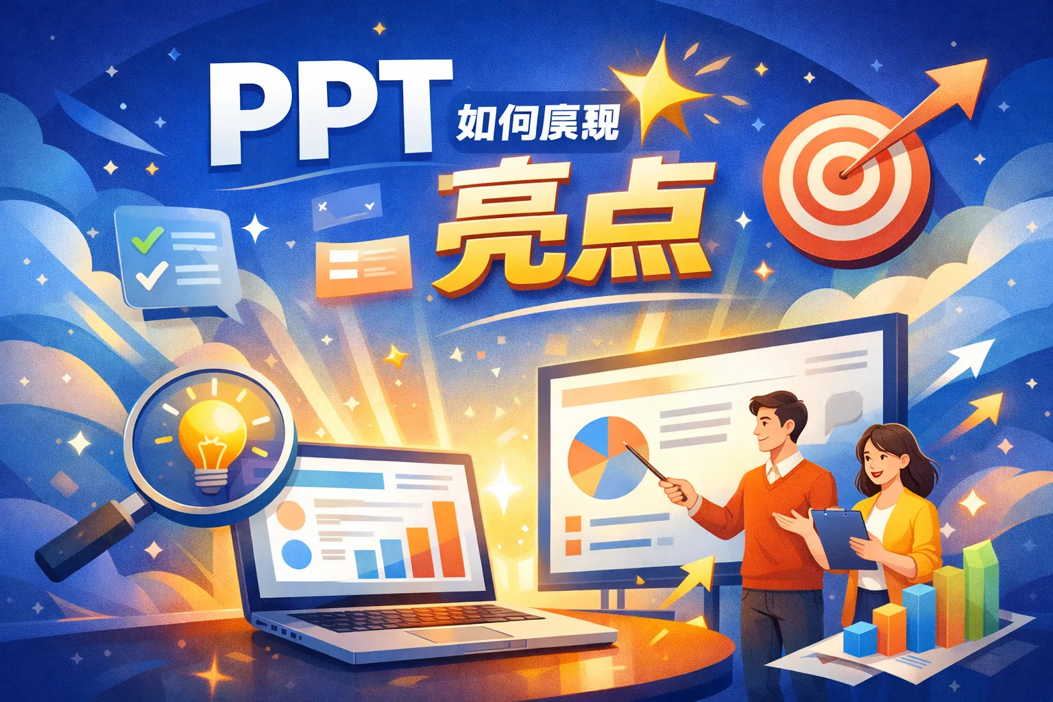 ppt如何展现亮点